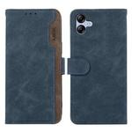 For Samsung Galaxy A05 4G ABEEL Color Block Magnetic RFID Leather Phone Case(Blue-Brown)