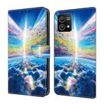 For Motorola Moto G Stylus 5G 2022 Crystal Painted Leather Phone case(Colorful Sky)