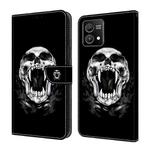 For Motorola Moto G Stylus 5G 2023 Crystal Painted Leather Phone case(Skull)