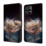 For Motorola Moto G Stylus 5G 2023 Crystal Painted Leather Phone case(Peony)