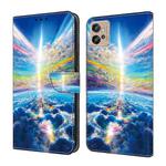 For Motorola Moto G10/G20/G30 Crystal Painted Leather Phone case(Colorful Sky)
