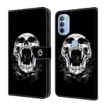 For Motorola Moto G31/G41 Crystal Painted Leather Phone case(Skull)