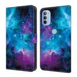 For Motorola Moto G31/G41 Crystal Painted Leather Phone case(Starry Sky)