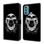 For Motorola Moto G60/G40 Fusion Crystal Painted Leather Phone case(Skull)