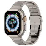 For Apple Watch Ultra 49mm I-Shaped Titanium Metal Watch Band(Titanium)