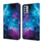 For Nokia G22 Crystal Painted Leather Phone case(Starry Sky)