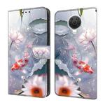 For Nokia G20 Crystal Painted Leather Phone case(Koi)