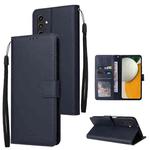 For Samsung Galaxy A15 3-Card Slots Multifunctional Leather Phone Case(Dark Blue)