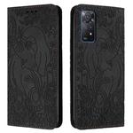 For Xiaomi Redmi Note 11 Pro 4G / 5G Global Retro Elephant Embossed Leather Phone Case(Black)