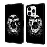 For iPhone 11 Pro Crystal Painted Leather Phone case(Skull)