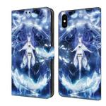 For iPhone XR Crystal Painted Leather Phone case(Magic Fairy)