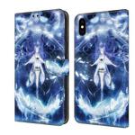 For iPhone X / XS Crystal Painted Leather Phone case(Magic Fairy)