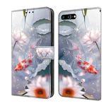 For iPhone 8 Plus/7 Plus Crystal Painted Leather Phone case(Koi)