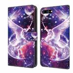 For iPhone SE 2022/2020/8/7 Crystal Painted Leather Phone case(Unicorn)