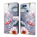 For Honor 9 Lite Crystal Painted Leather Phone case(Koi)