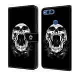 For Honor 9 Lite Crystal Painted Leather Phone case(Skull)