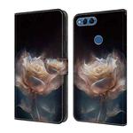 For Honor 9 Lite Crystal Painted Leather Phone case(Peony)