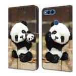 For Honor 9 Lite Crystal Painted Leather Phone case(Panda)