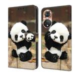 For Honor 50 Pro Crystal Painted Leather Phone case(Panda)