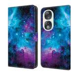 For Honor 90 Crystal Painted Leather Phone case(Starry Sky)