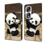 For Honor 90 Pro Crystal Painted Leather Phone case(Panda)