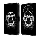 For Honor X9 4G/5G/X30/Magic4 Lite Crystal Painted Leather Phone case(Skull)