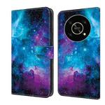 For Honor X9 4G/5G/X30/Magic4 Lite Crystal Painted Leather Phone case(Starry Sky)