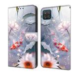 For Samsung Galaxy A42 5G/M42 5G Crystal Painted Leather Phone case(Koi)