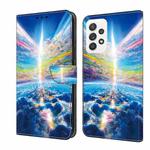 For Samsung Galaxy A53 5G Crystal Painted Leather Phone case(Colorful Sky)