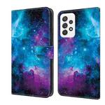 For Samsung Galaxy A53 5G Crystal Painted Leather Phone case(Starry Sky)