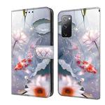 For Samsung Galaxy S20 FE 4G/5G Crystal Painted Leather Phone case(Koi)