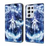 For Samsung Galaxy S21 Ultra 5G Crystal Painted Leather Phone case(Magic Fairy)