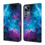 For Xiaomi 12T Pro Crystal Painted Leather Phone case(Starry Sky)