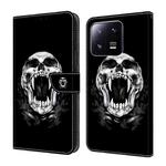 For Xiaomi 13 Pro Crystal Painted Leather Phone case(Skull)