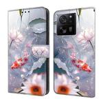 For Xiaomi 13T Pro Crystal Painted Leather Phone case(Koi)