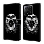 For Xiaomi 13T Pro Crystal Painted Leather Phone case(Skull)