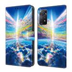 For Xiaomi Redmi Note 11 Global Crystal Painted Leather Phone case(Colorful Sky)