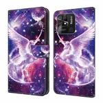 For Xiaomi Redmi 10C Global Crystal Painted Leather Phone case(Unicorn)