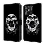 For Xiaomi Redmi 10C Global Crystal Painted Leather Phone case(Skull)