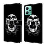 For Xiaomi Redmi Note 12 4G Global Crystal Painted Leather Phone case(Skull)