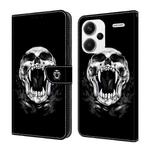 For Xiaomi Redmi Note 13 4G Crystal Painted Leather Phone case(Skull)