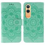 For OnePlus Nord CE4 Lite Global Sun Mandala Embossing Pattern Phone Leather Case(Green)