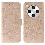 For OPPO Find X8 Pro Sun Mandala Embossing Pattern Phone Leather Case(Rose Gold)