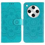 For OPPO Find X8 Pro Sun Mandala Embossing Pattern Phone Leather Case(Blue)