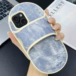 For iPhone 15 Creative Denim Slipper Design TPU Phone Case(Blue)