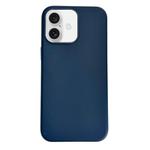 For iPhone 16 Plus Pure Color Leather Magsafe Magnetic Phone Case(Dark Blue)