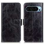 For Google Pixel 10 / 9 Retro Crazy Horse Texture Flip Leather Phone Case(Black)