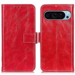 For Google Pixel 10 / 9 Retro Crazy Horse Texture Flip Leather Phone Case(Red)