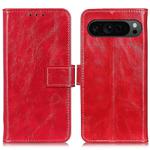 For Google Pixel 10 Pro / 9 Pro Retro Crazy Horse Texture Flip Leather Phone Case(Red)