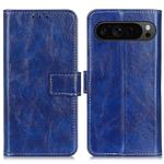 For Google Pixel 10 Pro / 9 Pro Retro Crazy Horse Texture Flip Leather Phone Case(Blue)